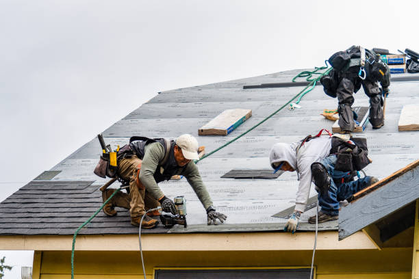 Professional Gutter Installation technician working in Cope, CO